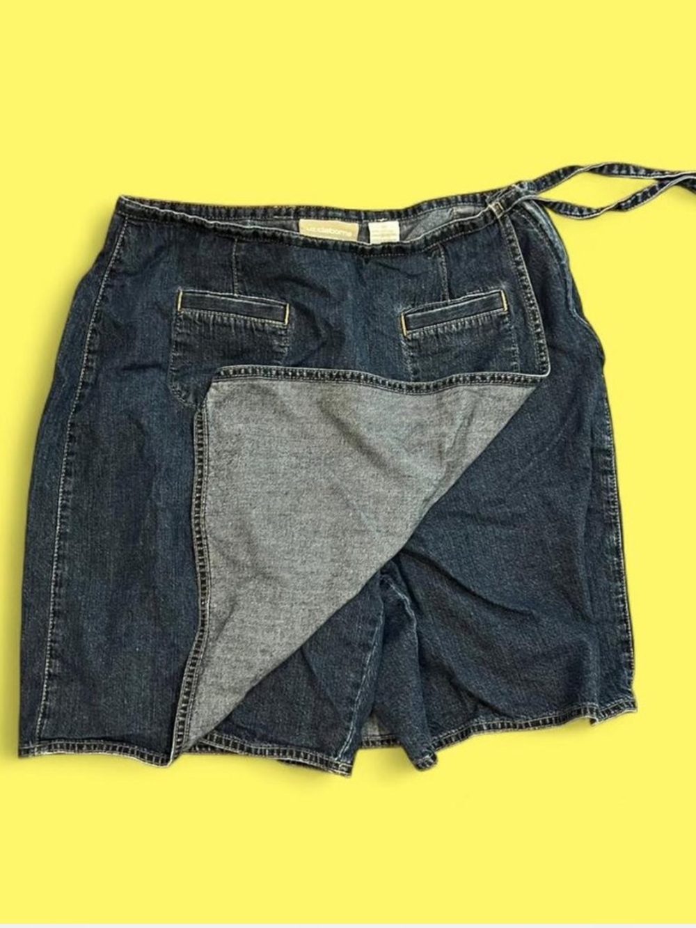 Liz Claiborne Denim Wrap Skort